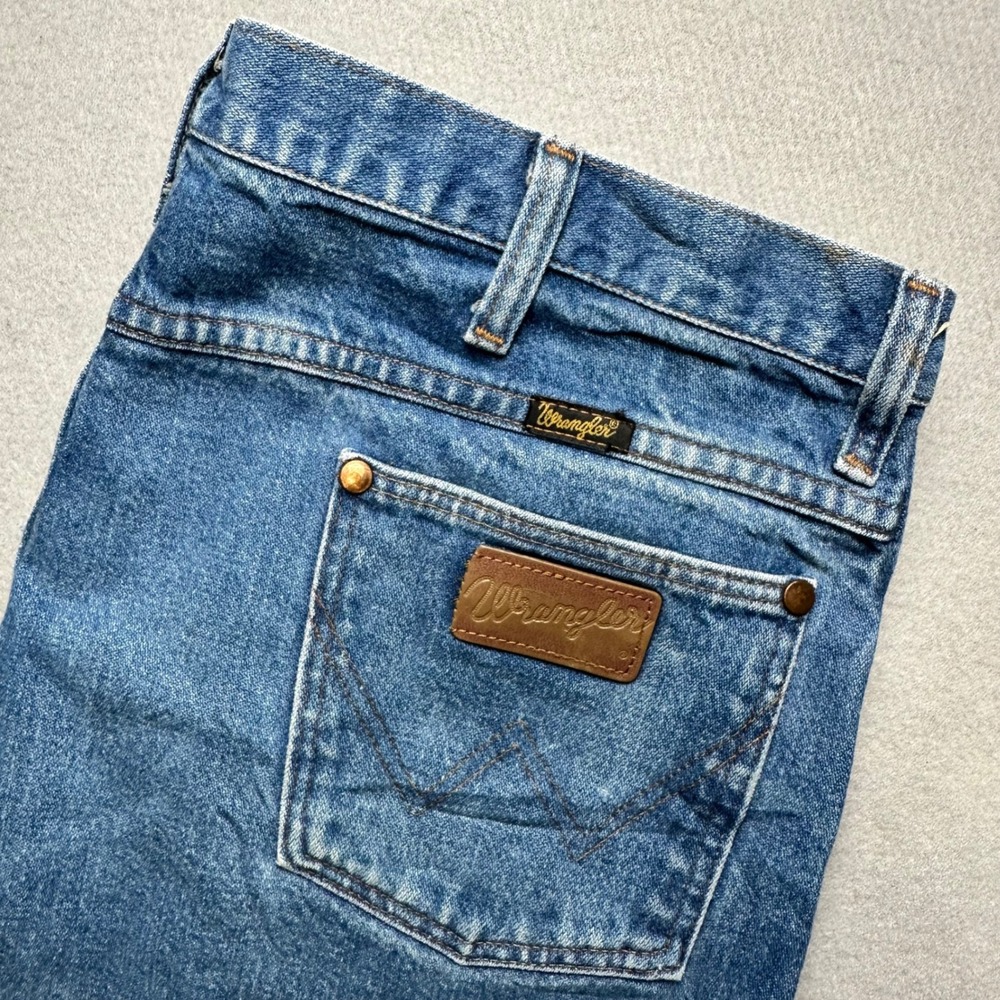 Wrangler Jeans Men 36x30 Blue Straight Leg Vintage Made in USA Medium Wash Denim